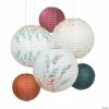 Promo 🔔 12" - 16" Sweet Fall Hanging Paper Lantern Assortment - 6 Pc. ⭐