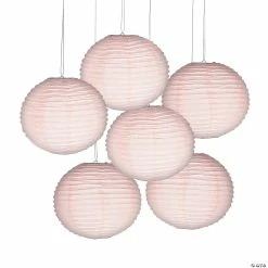 Budget 😀 12" Solid Color Paper Lanterns - 6 Pc. 😉