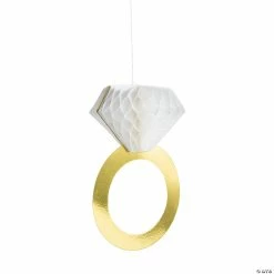 Best Sale ⌛ 12" Diamond Ring Honeycomb Ceiling Decorations - 4 Pc. 👍