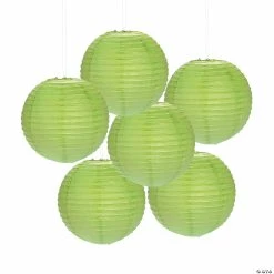 Budget 🛒 12" Solid Color Paper Lanterns - 6 Pc. 🔥