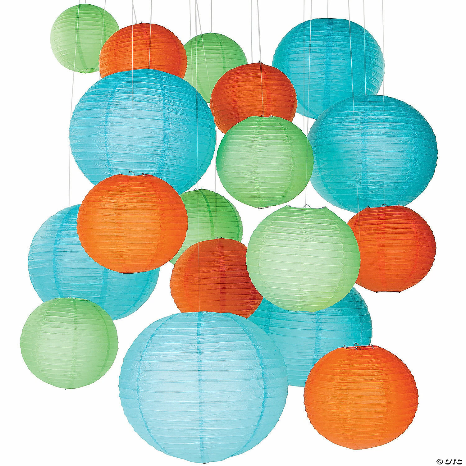 Budget π 12" Solid Color Paper Lanterns - 6 Pc. π₯ 3 Budget π 12" Solid Color Paper Lanterns - 6 Pc. π₯ - Image 3