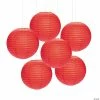 Outlet 🧨 12" Solid Color Paper Lanterns - 6 Pc. 😉