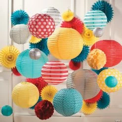 Buy π 12" Solid Color Paper Lanterns - 6 Pc. π― 5 Buy π 12" Solid Color Paper Lanterns - 6 Pc. π― -Candles & Votives Sales 12 yellow hanging paper lanterns 6 pc 3 8961 a02
