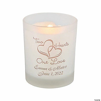 Best Pirce 🛒 Personalized Two Hearts Gold Votive Candle Holders - 12 Pc. ✔️ 1 Best Pirce 🛒 Personalized Two Hearts Gold Votive Candle Holders - 12 Pc. ✔️