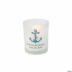 Outlet ✨ Personalized Nautical Votive Candle Holders - 12 Pc. ✨