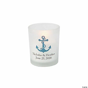 Outlet ✨ Personalized Nautical Votive Candle Holders - 12 Pc. ✨ 1 Outlet ✨ Personalized Nautical Votive Candle Holders - 12 Pc. ✨