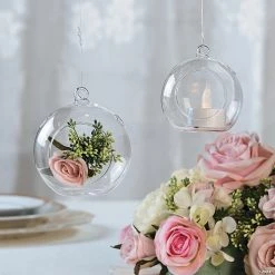 Best Pirce 👏 3" Small Round Hanging Globes - 12 Pc. 🛒 -Candles & Votives Sales 3 small round hanging globes 12 pc 13745612 a02
