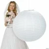 Buy 👍 30" Jumbo White Hanging Party Lantern - 1 Pc. 🛒