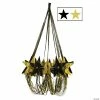 Buy 👍 35" Black & Gold Star Chandelier Decoration 💯