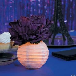 Promo 👍 Mini Paper Lanterns - 12 Pc. 😍 -Candles & Votives Sales 4 1 2 mini white hanging paper lanterns 12 pc 3 8667 a02