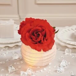 Promo 👍 Mini Paper Lanterns - 12 Pc. 😍 -Candles & Votives Sales 4 1 2 mini white hanging paper lanterns 12 pc 3 8667 a03