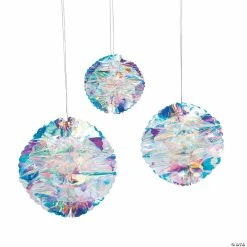 Deals ⌛ 5 3/4" - 9 1/2" Iridescent Honeycomb Ceiling Decorations - 3 Pc. 🧨