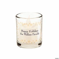 Flash Sale 😀 Personalized Gold Star Votive Candle Holders - 12 Pc. 🔥