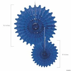 Top 10 🔥 Hanging Tissue Paper Fans - 12 Pc. ✨ -Candles & Votives Sales 8 10 blue hanging tissue paper fan decorations 12 pc 3 4216 a01