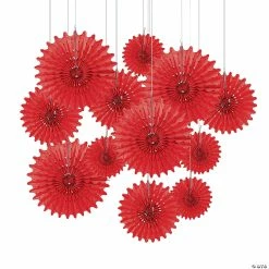 Brand new β Hanging Tissue Paper Fans - 12 Pc. π₯°