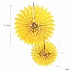 Top 10 ⌛ Hanging Tissue Paper Fans - 12 Pc. ❤️ 8 Top 10 ⌛ Hanging Tissue Paper Fans - 12 Pc. ❤️ -Candles & Votives Sales 8 16 yellow hanging paper fans 12 pc 3 4225 a01