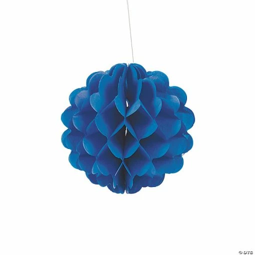 Wholesale ⌛ Hanging Tissue Paper Balls - 12 Pc. 😉 -Candles & Votives Sales 8 blue hanging honeycomb tissue balls 12 pc 3 3109