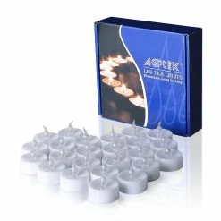 Top 10 ๐ฅฐ AGPtek 24pcs LED Cool White Tealight Candles Flickering Flashing for Wedding/Party Decorations โค๏ธ