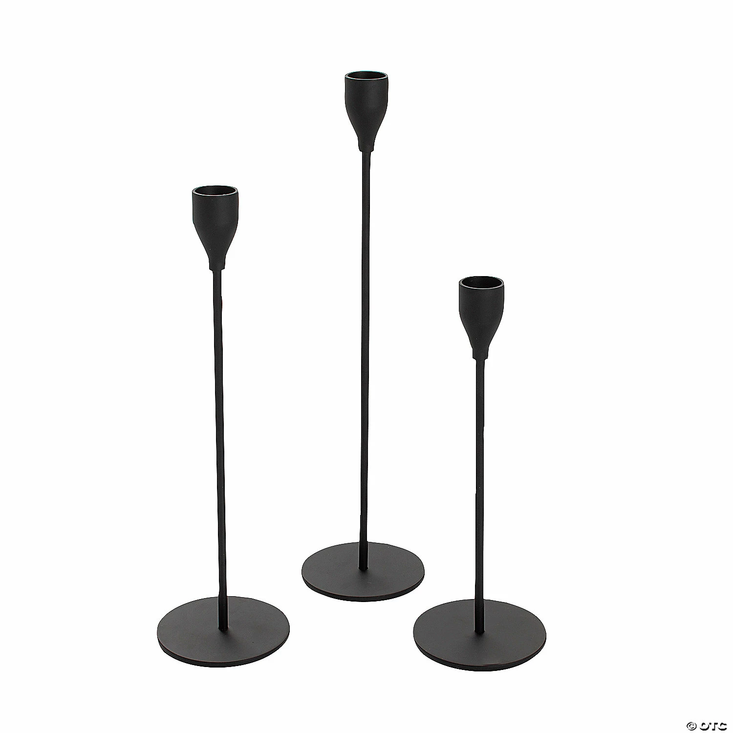 New π Black Candle Holder Set - 3 Pc. β 1 New π Black Candle Holder Set - 3 Pc. β