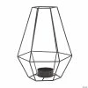 Cheap 🎉 Black Tall Geometric Tea Light Holder 👍
