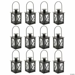 Hot Sale 👏 Bulk Black Mini Lanterns - 12 Pc. 🧨