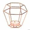 Discount 👍 Copper Geometric Tea Light Holders - 3 Pc. ⌛