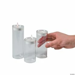 Deals 🧨 Cylinder Votive Candle Holders - 3 Pc. 💯