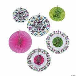 Discount 🧨 Fiesta Hanging Fans - 6 Pc. ⌛