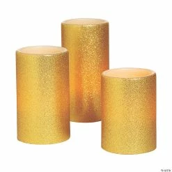 Best reviews of 😀 Gold Battery-Operated Candle Set - 3 Pc. 😉
