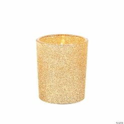Outlet 🎉 Gold Glitter Votive Candle Holders - 12 Pc. ❤️