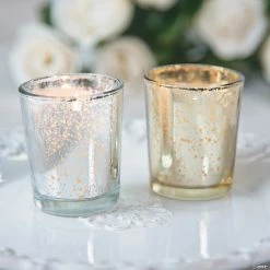 Promo π Mercury Glass Votive Candle Holders with Battery-Operated Candles - 24 Pc. π 9 Promo π Mercury Glass Votive Candle Holders with Battery-Operated Candles - 24 Pc. π -Candles & Votives Sales gold mercury glass votive candle holders with battery operated candles 24 pc 13941603 a04