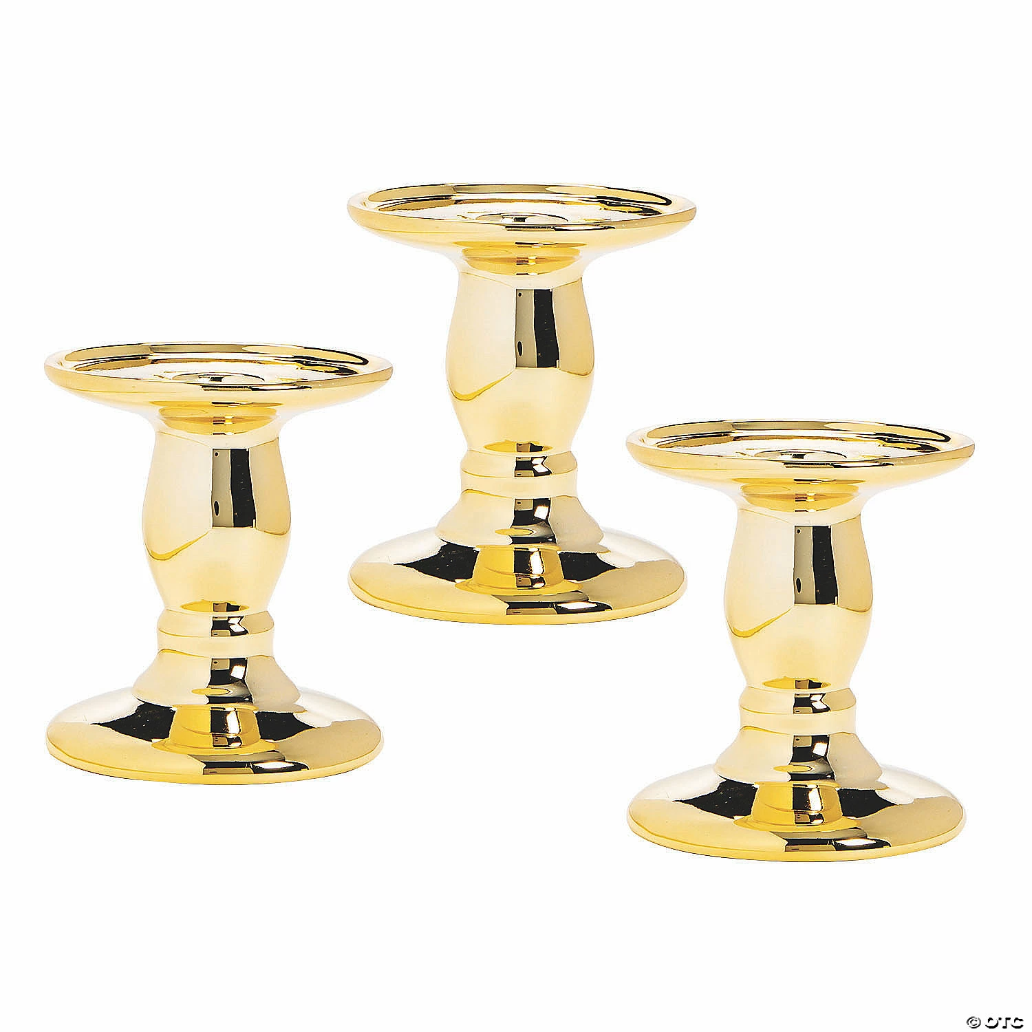 Promo π₯° Gold Reflective Candle Holders - 3 Pc. π₯° 1 Promo π₯° Gold Reflective Candle Holders - 3 Pc. π₯°