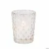 Best Pirce ❤️ Iridescent Diamond Texture Votive Candle Holders - 6 Pc. 👍