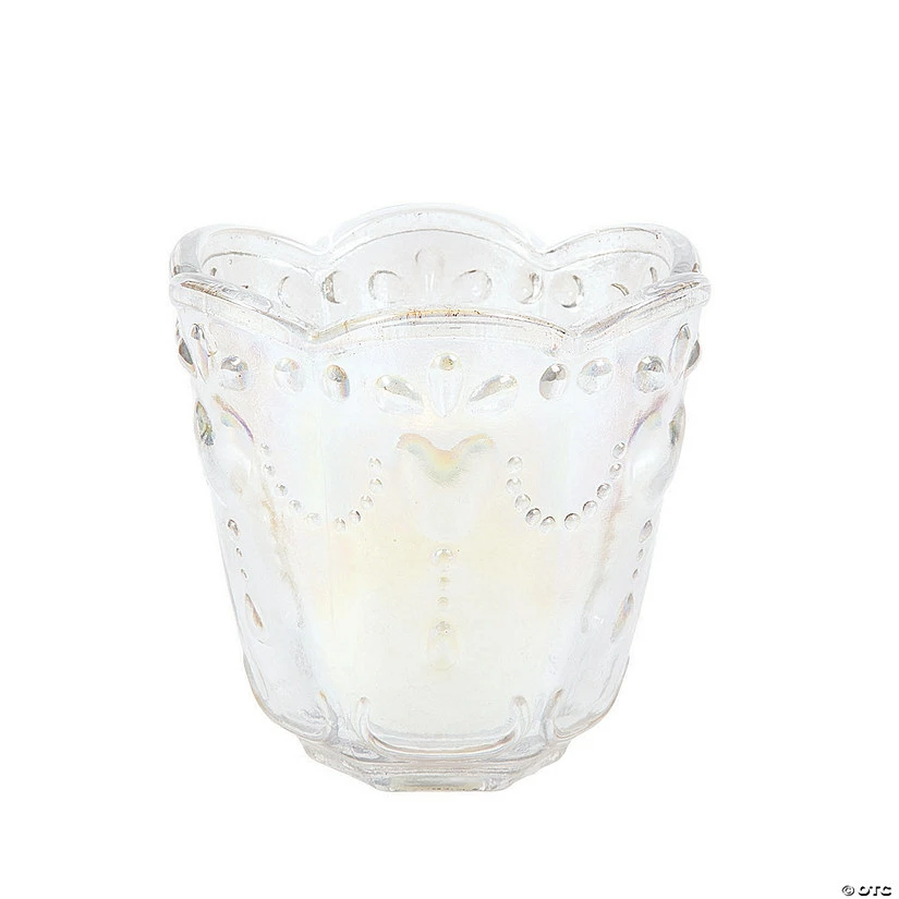 Outlet π Iridescent Scallop Trim Votive Candle Holders - 6 Pc. βοΈ 1 Outlet π Iridescent Scallop Trim Votive Candle Holders - 6 Pc. βοΈ