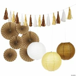 Wholesale ✨ Kraft Paper Hanging Decor Decorating Kit - 13 Pc. ⭐