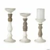 Budget ❤️ Melrose International Country Ivory Candle Holder (Set of 3) 🥰