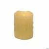 Outlet 🔔 Melrose International LED Wax Drip Short Pillar Candle (Set of 4) 😍