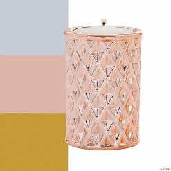 Budget 👍 Metallic Geometric Candle Holders - 3 Pc. 🤩