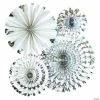 Brand new 👏 My Mind’s Eye™ Metallic Silver Hanging Fans - 4 Pc. ⭐