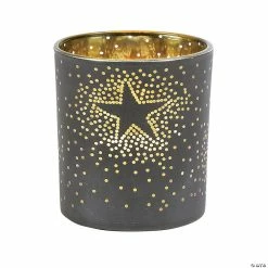 Flash Sale 🎉 Navy Star Glass Votive Candle Holders - 6 Pc. 🔥