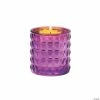Outlet 😀 Purple Distressed Votive Candle Holders - 6 Pc. ✔️