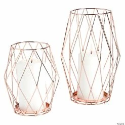 Discount 🔔 Rose Gold Candle Holder Set - 2 Pc. 🎉