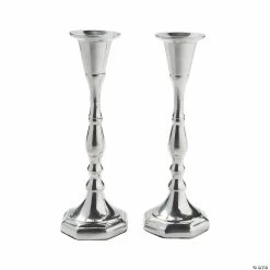 Deals π Silver Candle Holder Set - 2 Pc. π§¨
