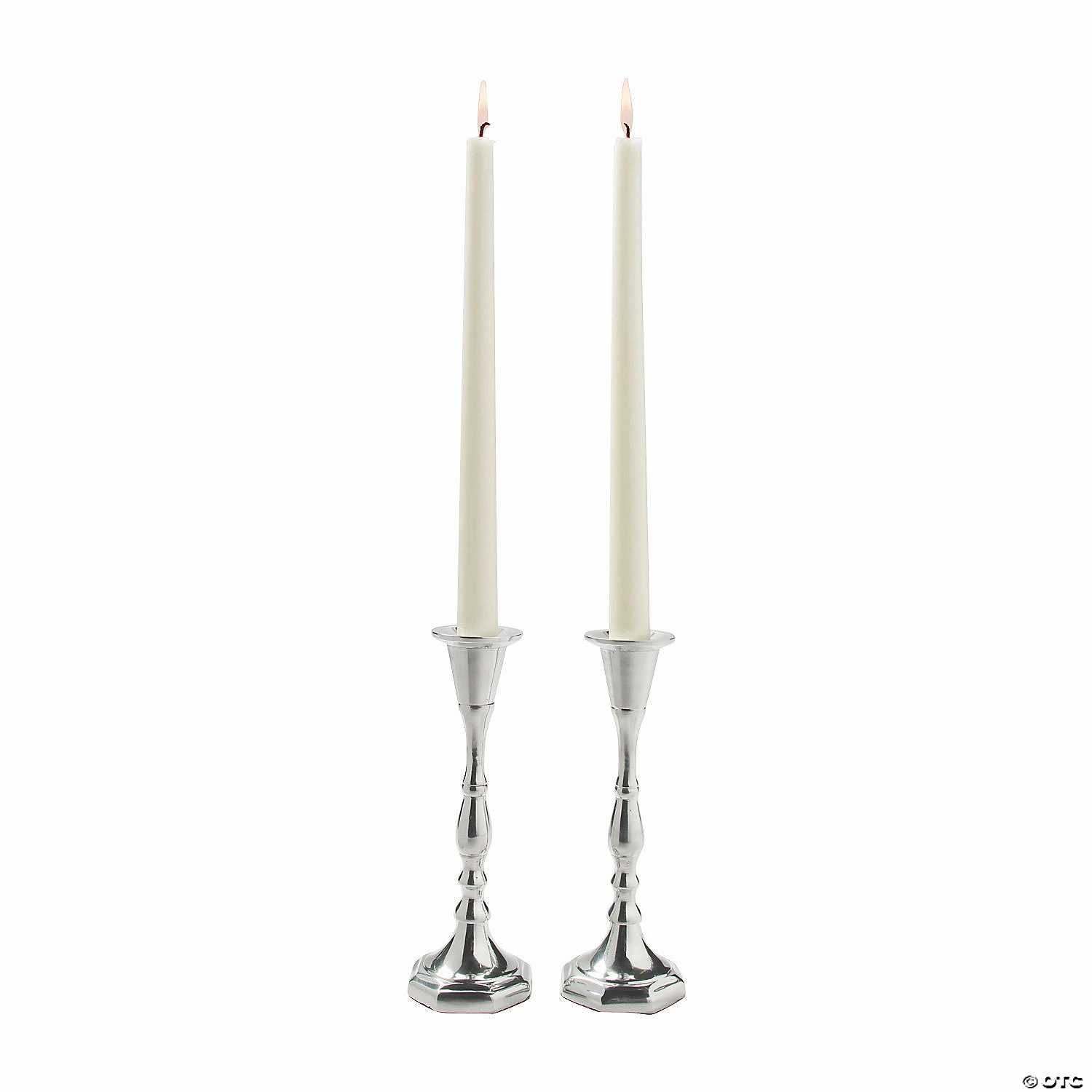 Deals π Silver Candle Holder Set - 2 Pc. 𧨠2 Deals π Silver Candle Holder Set - 2 Pc. 𧨠- Image 2