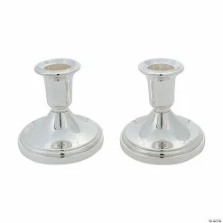Top 10 ๐ Silvertone Taper Candle Holder Set - 2 Pc. ๐