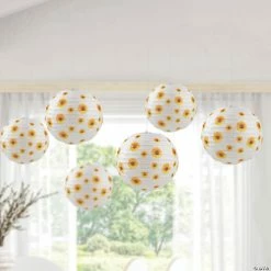 Deals 🔔 Sunflower Hanging Paper Lanterns - 6 Pc. 🔔 5 Deals 🔔 Sunflower Hanging Paper Lanterns - 6 Pc. 🔔 -Candles & Votives Sales sunflower hanging paper lanterns 6 pc 14104462 a02