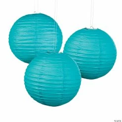 Best Sale 😀 12" Solid Color Paper Lanterns - 6 Pc. 🔔