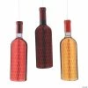 Outlet ❤️ Wine Bottle-Shaped Hanging Décor - 3 Pc. ⌛